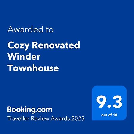 Cozy Renovated Winder Townhouse Traveller Awards 2025 Winner Ngoại thất bức ảnh
